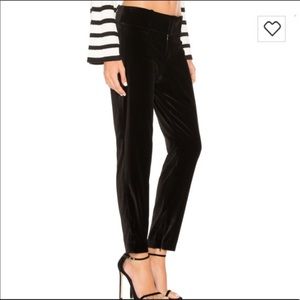 Alice and Olivia Velvet Tuxedo Pant